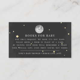 Tarjeta De Recepción Sobre la luna | Libros De Luna Y Estrellas Para Be
