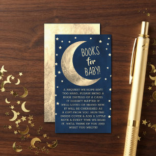 Tarjeta De Recepción Sobre La Luna   Libros De Regalo Para El Bebe