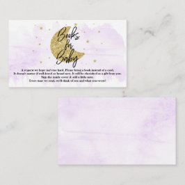 Tarjeta De Recepción Sobre la luna | Libros Neutrales De Baby Shower Pa