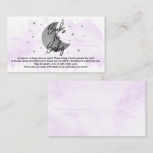 Tarjeta De Recepción Sobre la luna Libros Neutrales De Baby Shower Pa