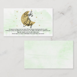 Tarjeta De Recepción Sobre la luna | Libros Neutrales De Baby Shower Pa