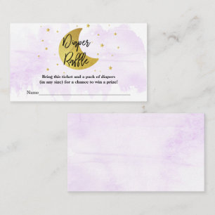 Tarjeta De Recepción Sobre la luna   Neutral Baby Shower Diaper Raffle