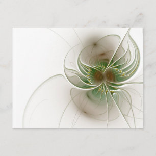 Tarjeta De Recepción Soft and tenderness fractal fantasy flowers 