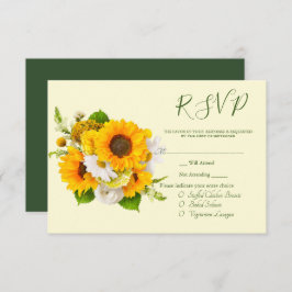 Tarjeta De Recepción Soleil Bouquet RSVP Card