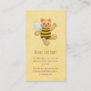 Tarjeta De Recepción Solicitud de Baby Shower de bebe de miel amarilla