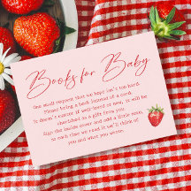 Solicitud de Baby Shower de Berry Sweet Strawberry