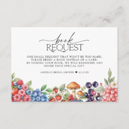 Tarjeta De Recepción Solicitud de Baby Shower de Botanic Forest Berries