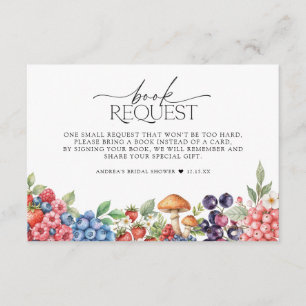 Tarjeta De Recepción Solicitud de Baby Shower de Botanic Forest Berries