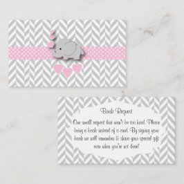 Tarjeta De Recepción Solicitud de Baby Shower de Elefante Gris Rosa
