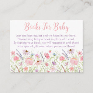 Tarjeta De Recepción Solicitud de Baby Shower de Flor Silvestre Pastel 