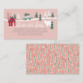 Tarjeta De Recepción Solicitud de Baby Shower de Holiday Town/Village P