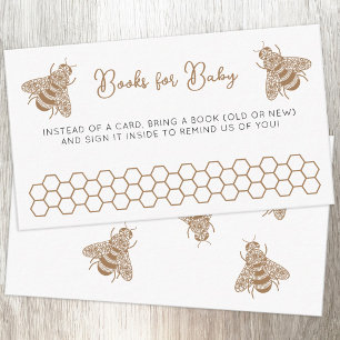 Tarjeta De Recepción Solicitud de Baby Shower de Honey Bee