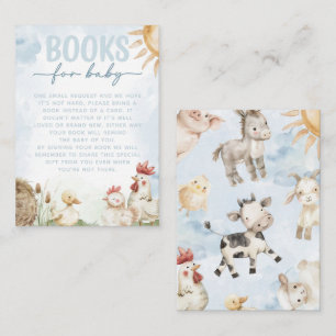 Tarjeta De Recepción Solicitud de Baby Shower de libro para animales de