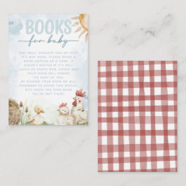 Tarjeta De Recepción Solicitud de Baby Shower de libro para animales de