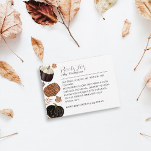 Tarjeta De Recepción Solicitud de Baby Shower de libros neutrales de gé