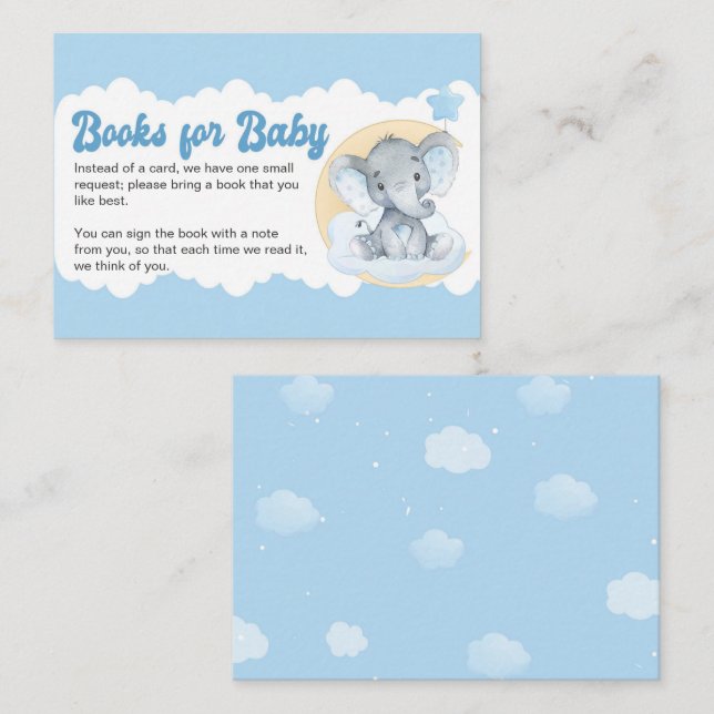 Tarjeta De Recepción Solicitud de Baby Shower de libros para bebés con  (Anverso / Reverso)