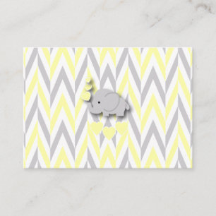 Tarjeta De Recepción Solicitud de Baby Shower de libros para elefantes 