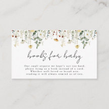 Solicitud de Baby Shower de libros sobre el campo