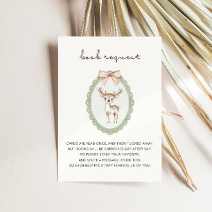 Tarjeta De Recepción Solicitud de Baby Shower de Woodland Forest Deer