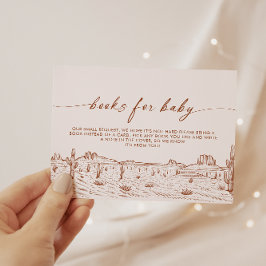 Tarjeta De Recepción Solicitud de Baby Shower del Desierto de Terracott