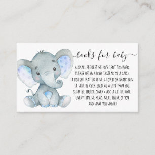 Tarjeta De Recepción Solicitud de Baby Shower para libro de elefante li