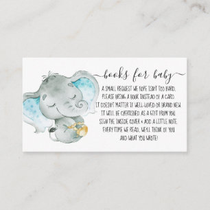 Tarjeta De Recepción Solicitud de Baby Shower para libro de elefante li