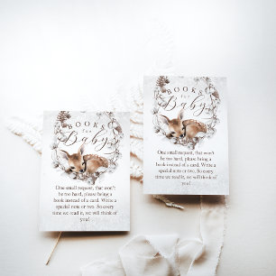 Tarjeta De Recepción Solicitud de Baby Shower para libro de invierno de