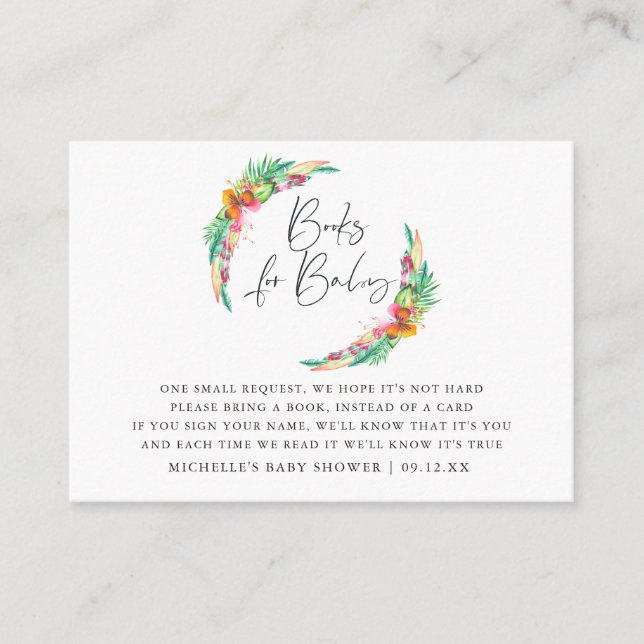 Tarjeta De Recepción Solicitud de Baby Shower para reservas de playa de (Anverso)