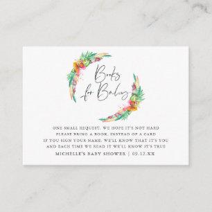 Tarjeta De Recepción Solicitud de Baby Shower para reservas de playa de
