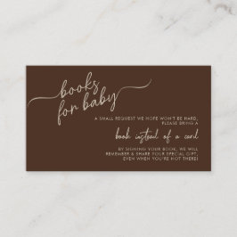 Tarjeta De Recepción Solicitud de Boho de Baby Shower en castaño neutro