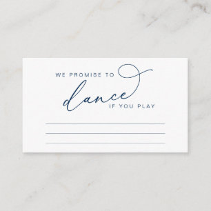 Tarjeta De Recepción Solicitud de canción de boda con letra elegante mi