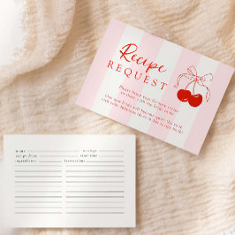 Tarjeta De Recepción Solicitud de ducha de cereza de novia
