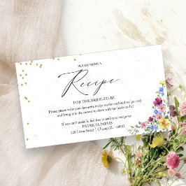 Tarjeta De Recepción Solicitud de ducha de novia Boho Wildflower
