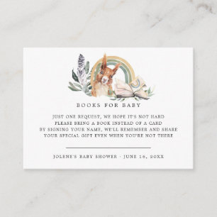 Tarjeta De Recepción Solicitud de libro  Animales forestales de bosques