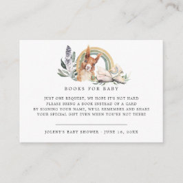 Tarjeta De Recepción Solicitud de libro | Animales forestales de Woodla