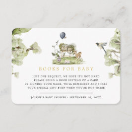 Tarjeta De Recepción Solicitud de libro | Animales para bebés de Woodla