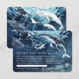 Tarjeta De Recepción Solicitud de Libro | Baby Shower Bajo el Mar Océan