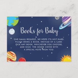 Tarjeta De Recepción Solicitud de libro Baby Shower de Galia de Planeta