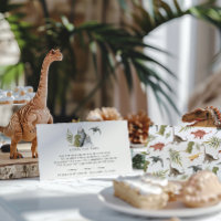 Solicitud de libro | Baby Shower de pequeño dinosa
