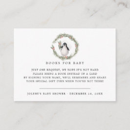 Tarjeta De Recepción Solicitud de libro | Baby Shower de Winter Friends