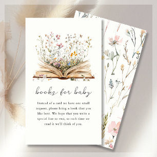 Tarjeta De Recepción Solicitud de libro   Baby Shower temática del libr