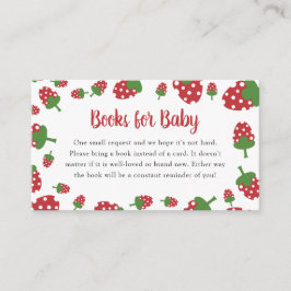Tarjeta De Recepción Solicitud de libro Berry Sweet Baby Shower Strawbe