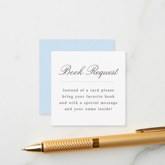 Tarjeta De Recepción Solicitud de libro Blue Grand Millennium Baby Show (Anverso/Reverso In Situ)