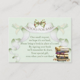 Tarjeta De Recepción Solicitud de libro Carruaje Antiguo Verde Dorado