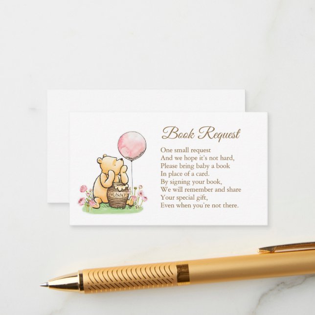 Tarjeta De Recepción Solicitud de Libro Clásico Baby Shower Neutral (Anverso/Reverso In Situ)