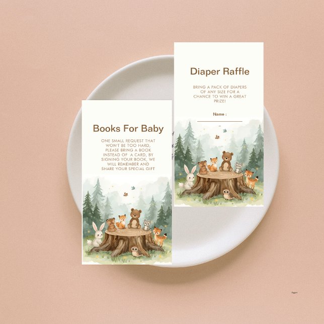 Tarjeta De Recepción Solicitud de libro de animales de Safari mate Baby (Subido por el creador)