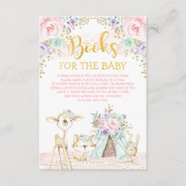 Tarjeta De Recepción Solicitud de libro de animales Pink Mint Purple Wo