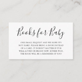 Tarjeta De Recepción Solicitud de libro de Baby Shower