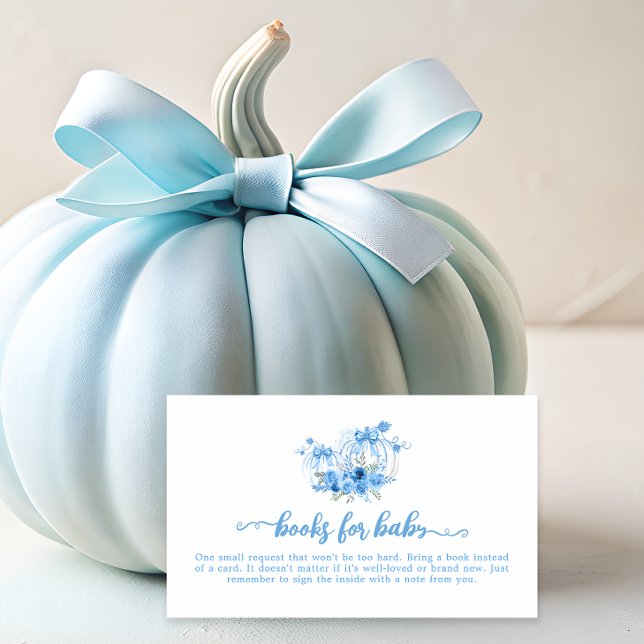 Tarjeta De Recepción Solicitud de libro de Baby Shower Blue Bow Boy (Subido por el creador)