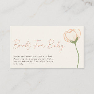 Tarjeta De Recepción Solicitud de libro de baby shower boho de pasteles